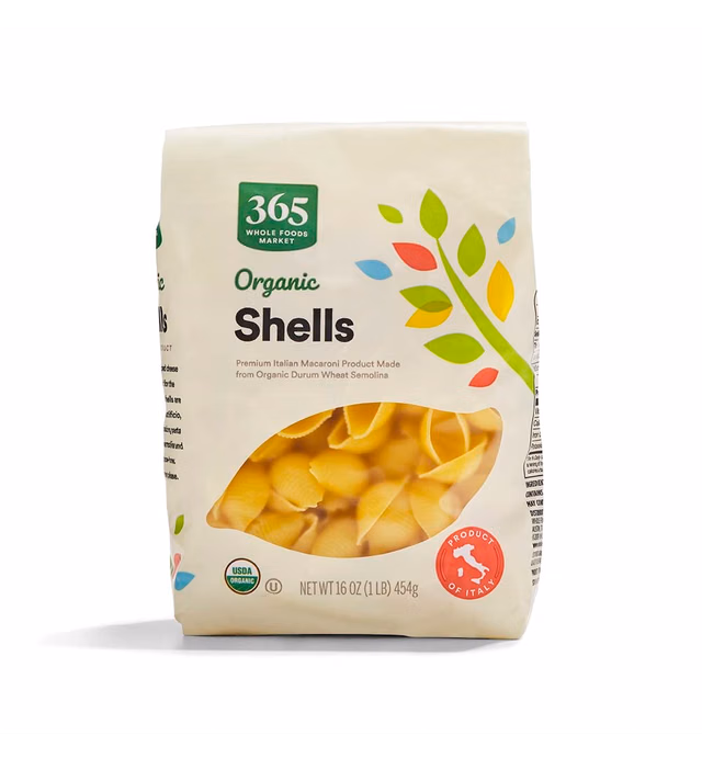 365 by Whole Foods Market, Pasta Shells Organic, 16 Ounce