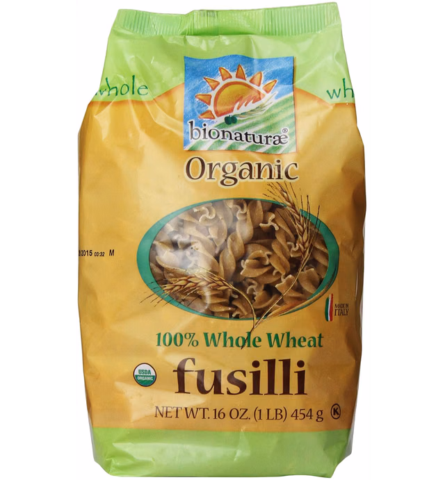 Bionaturae Organic Pasta, Whole Wheat Fusilli, 16 Oz