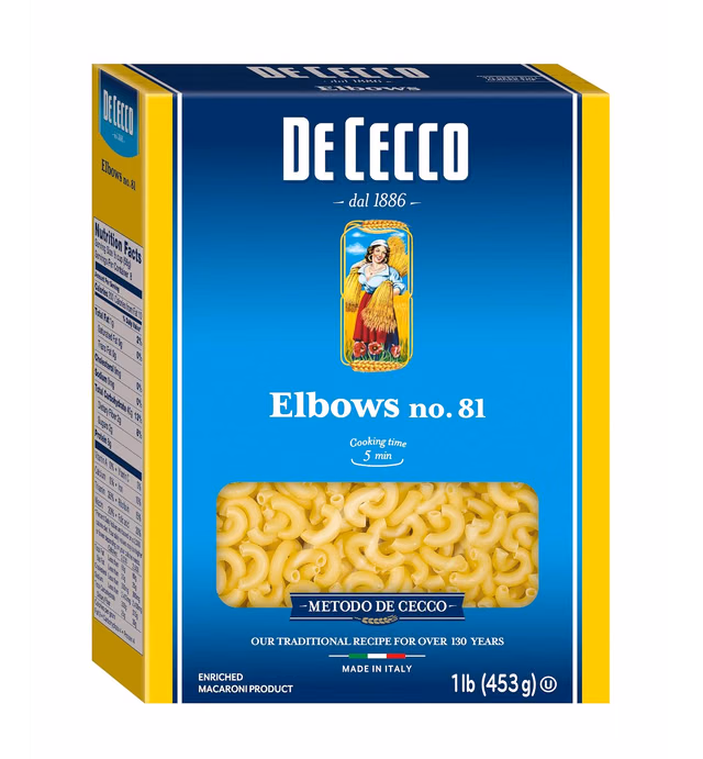 De Cecco Pasta, Elbows, 16 Ounce (Pack of 5)