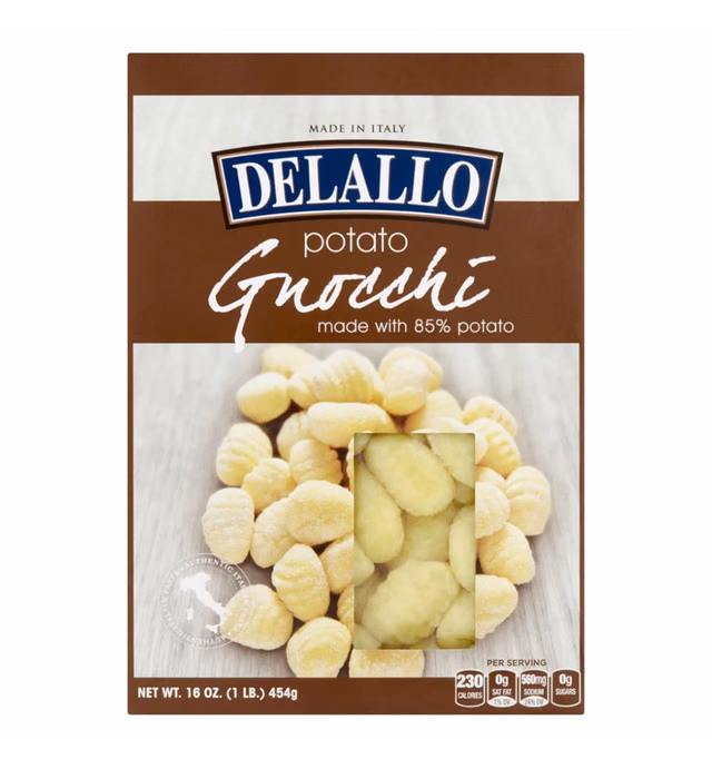 DeLallo Traditional Italian Potato Gnocchi, 1lb
