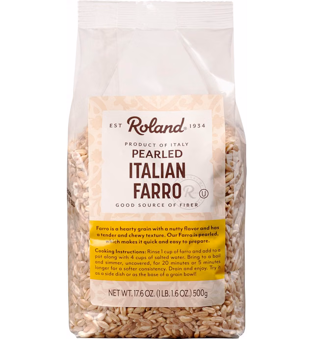 Roland Italian Farro, Pearled, 17.6 Ounce
