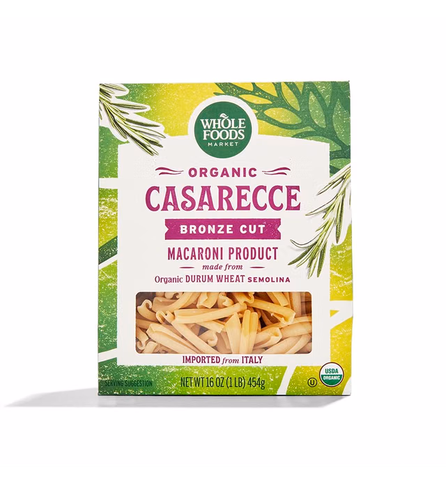 Whole Foods Market, Organic Casarecce, 16 Ounce