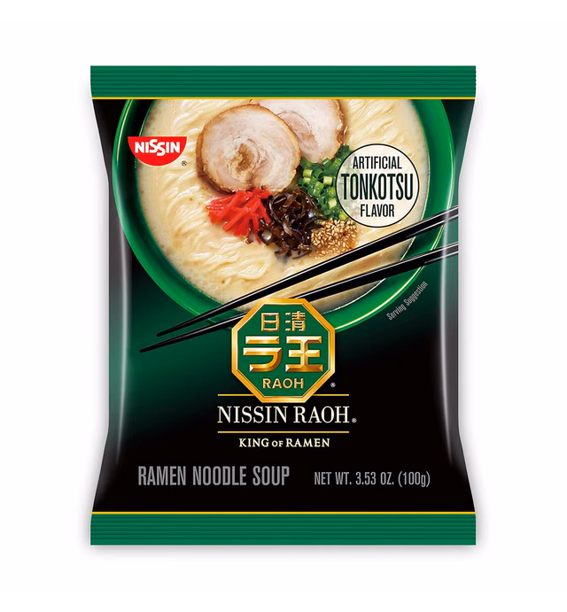 Nissin RAOH Ramen Noodle Soup, Tonkotsu, 3.53 Ounce (Pack of 6)