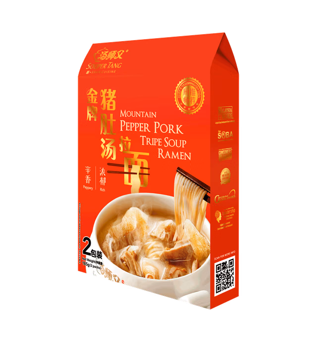 Souper Tang Mountain Pepper Pork Tripe Soup Ramen