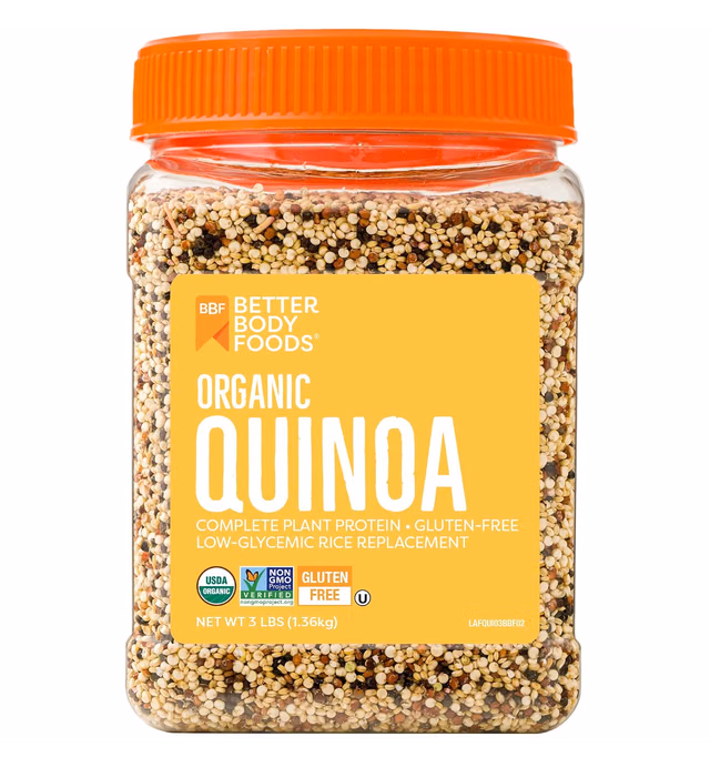 BetterBody Foods Organic Quinoa, 3 Lb