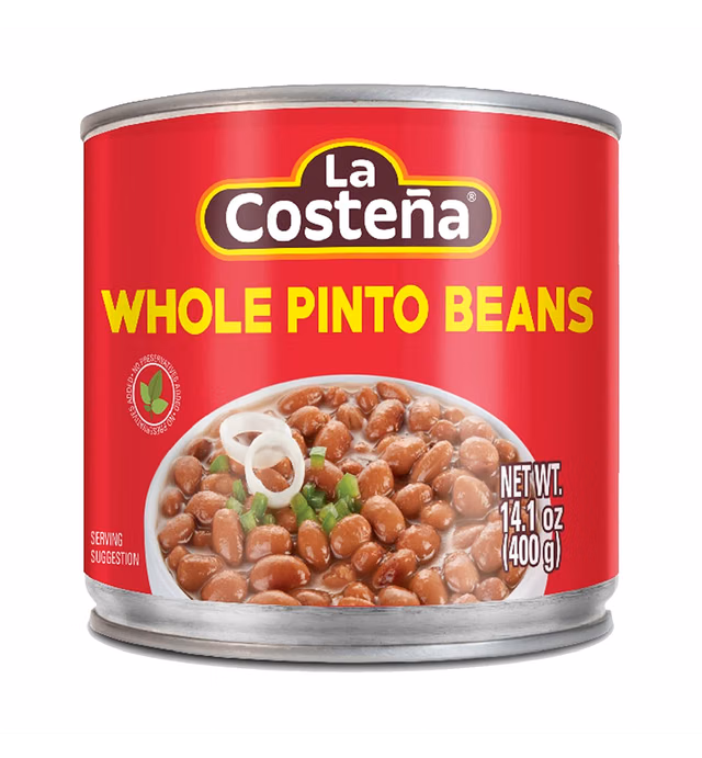 La Costeña Whole Pinto Beans, 14.1 Ounce Can (Pack of 12)