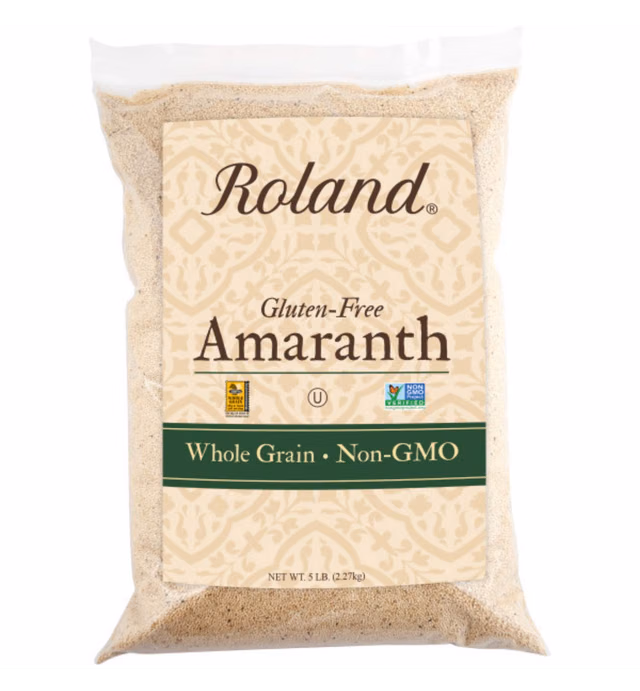Roland Foods Amaranth, Whole Grain, Gluten Free, Specialty Imported Food, 5-Pound Bag