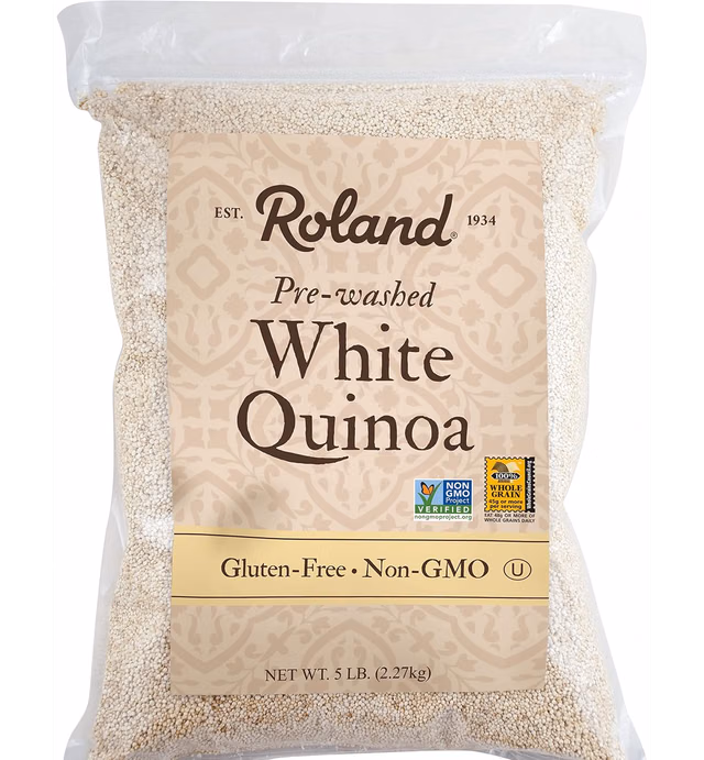 Roland Foods White Quinoa, Pre-washed, Specialty Imported Food, 5 Lb Bag
