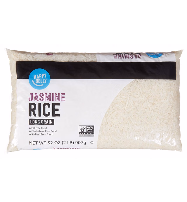 Amazon Brand - Happy Belly Jasmine Rice, 2 lb