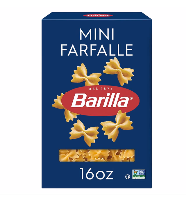 Barilla Mini Farfalle Pasta, 16 Oz