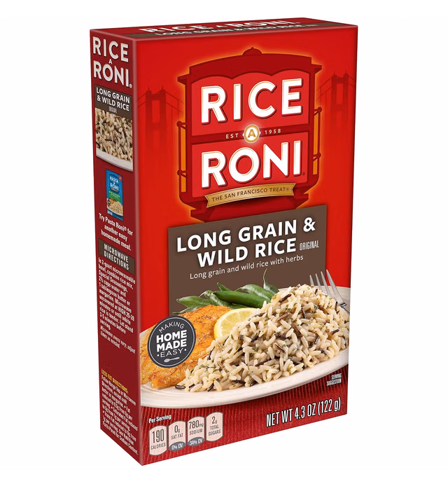 Rice-A-Roni, Rice Mix Long Grain and Wild, 4.3 oz