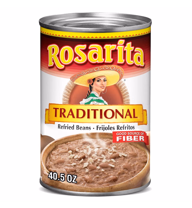 Rosarita Traditional Refried Beans, 40.5 oz