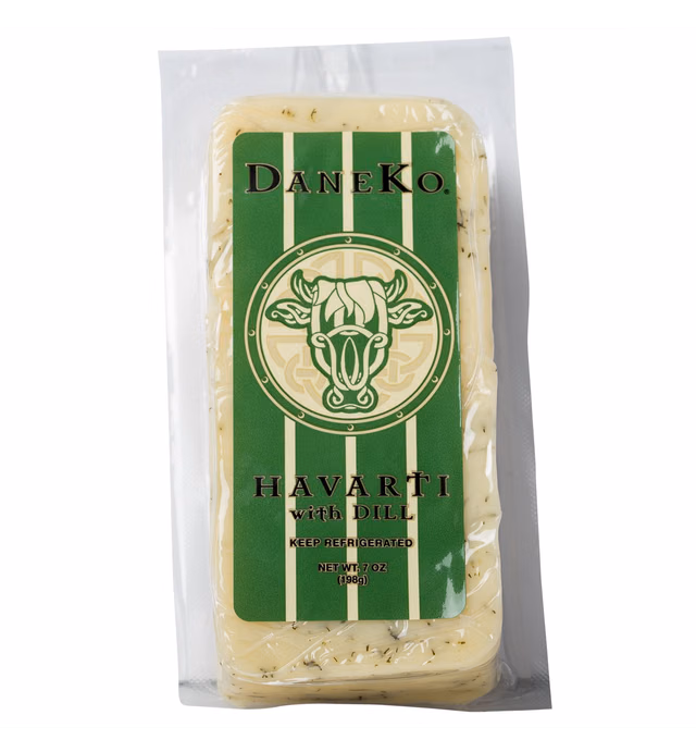 DANEKO Imported Danish Havarti with Dill, 7 oz