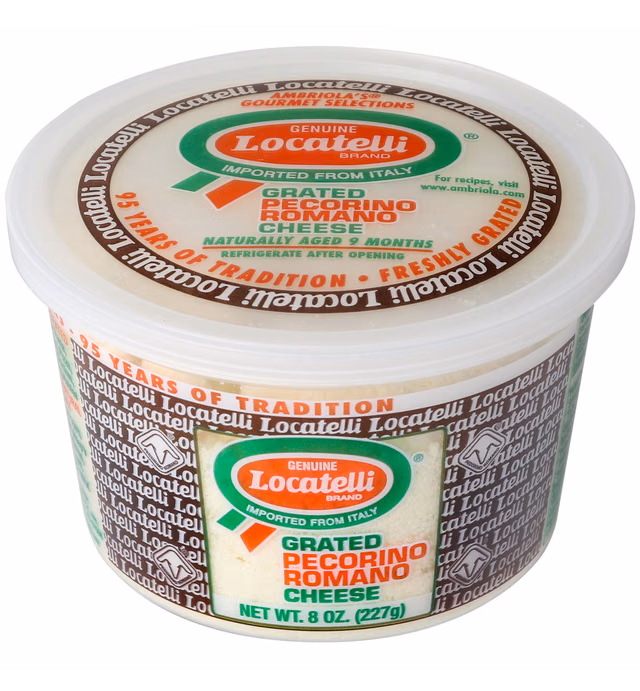 Locatelli Grated Pecorino Romano Cheese, 8 oz