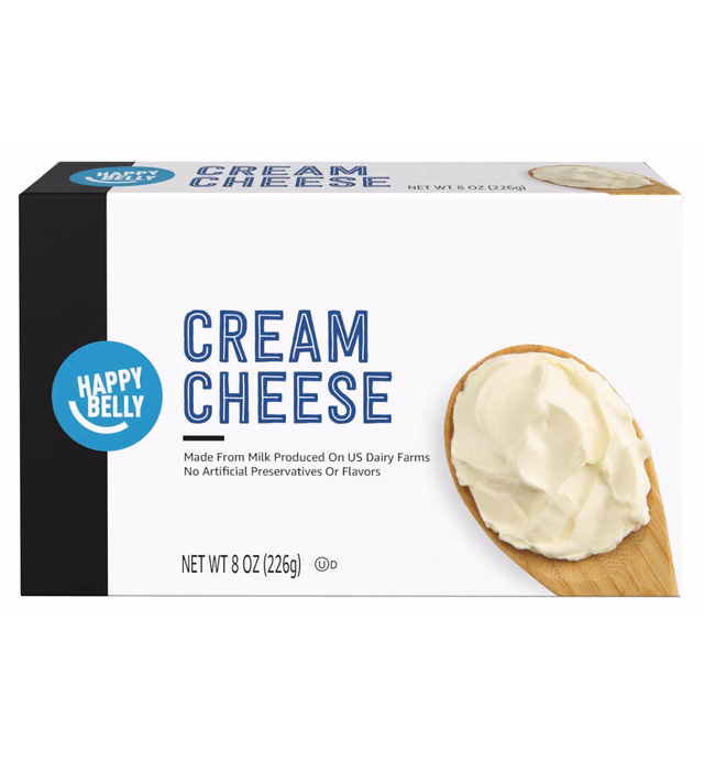 Amazon Brand - Happy Belly Cream Cheese, 8 Ounce
