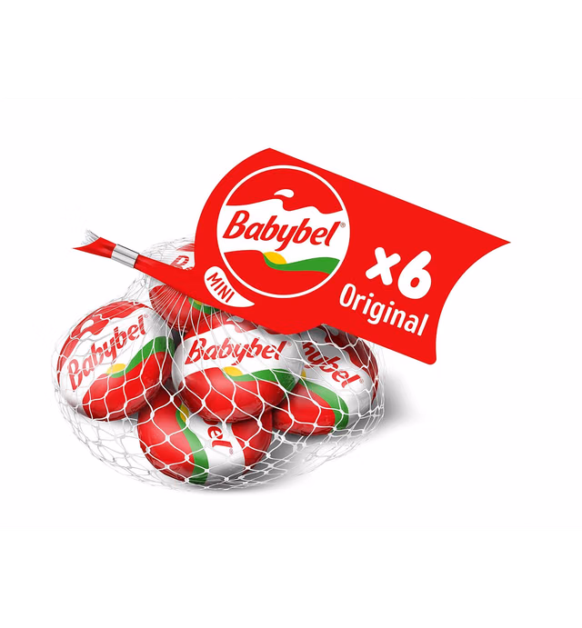 Mini Babybel Original Snack Cheese, 6 Pack (4.5 oz)