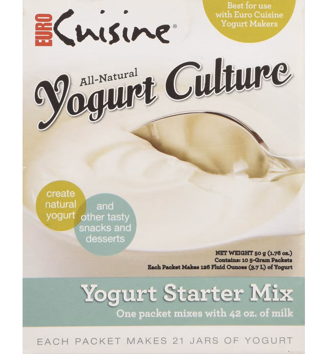 Euro Cuisine RI1020 All Natural Yogurt Culture / Starter - (10 - 3gr Packet)