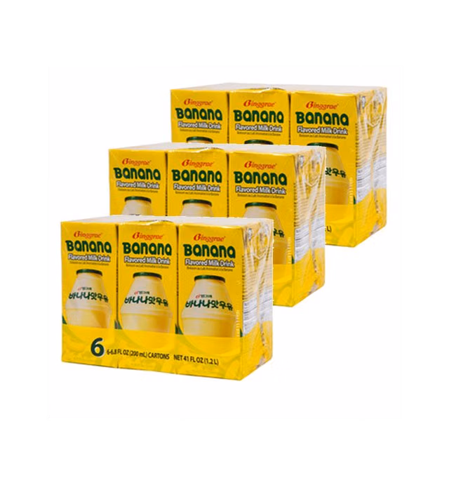 Binggrae Banana Milk 18 Pack 6.8 Fl Oz