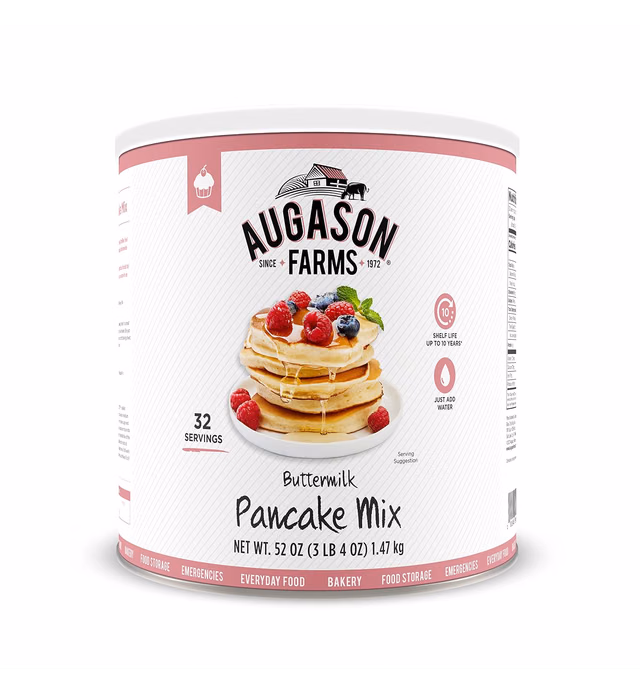 Augason Farms Buttermilk Pancake Mix 3 lbs 4 oz #10 Can