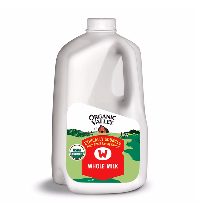 Organic Valley, Organic Whole Milk, 128 oz (Gallon)