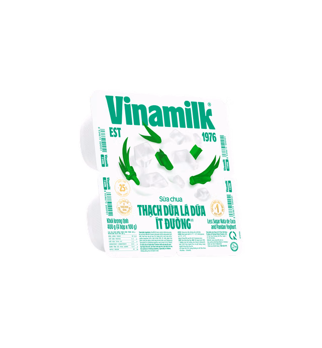 LESS SUGAR NATA DE COCO AND PANDAN YOGHURT- VINAMILK
