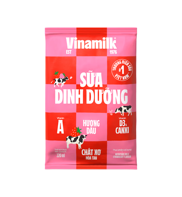 NUTRITIOUS MILK - STRAWBERRY FLAVOUR - VINAMILK