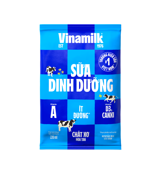 NUTRITIOUS MILK – LESS SUGAR – VINAMILK
