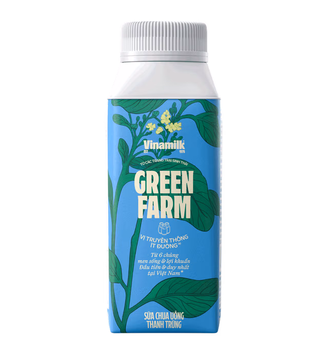 PROBIOTIC DRINKABLE WHOLE MILK YOGURT - VINAMILK GREEN FARM