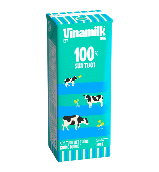 UHT FRESH MILK - PLAIN -VINAMILK 100% FRESH MILK