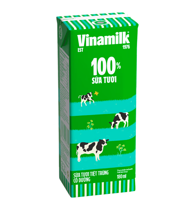 UHT FRESH MILK – SWEETENED - VINAMILK 100% FRESH MILK