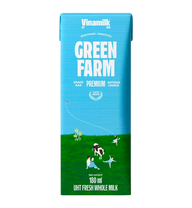 UHT FRESH WHOLE MILK - VINAMILK GREEN FARM