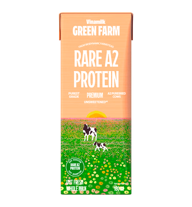 UHT FRESH WHOLE MILK- VINAMILK GREEN FARM – A2