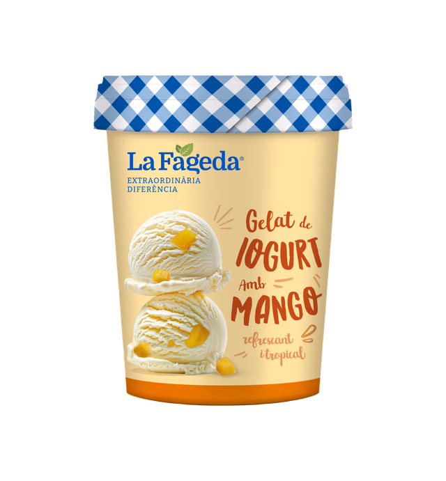 HELADO DE YOGUR CON MANGO