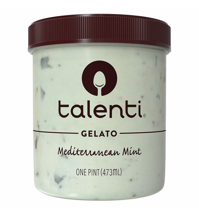 Talenti Gelato For a Delicious Frozen Dessert Mediterranean Mint Made with Ingredients 1 pint