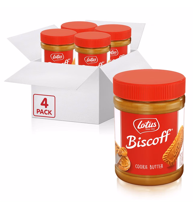 Lotus Biscoff - Cookie Butter Spread - Creamy -non GMO - Vegan- 56.4 Ounce (Pack of 4)