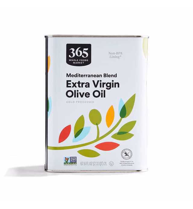 365 by Whole Foods Market, Mediterranean Blend Extra Virgin Olive Oil, 67.6 Fl Oz