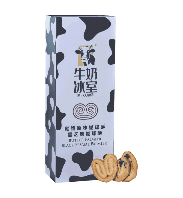 Milk Cafe Butter Palmier & Black Sesame Palmier