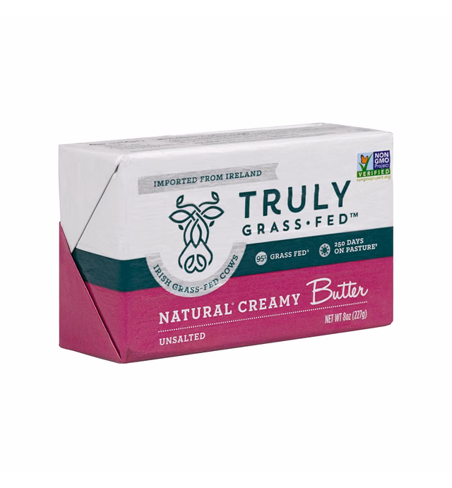 Truly Grass Fed Natural Creamy Butter, 8 OZ