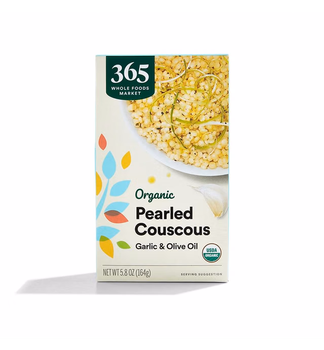 365 by Whole Foods Market, Organic Pearled Couscous Garlic Olive Oil, 5.8 Ounce