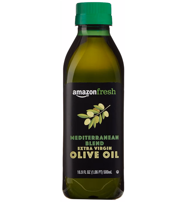 AmazonFresh Mediterranean Extra Virgin Olive Oil, 16.9 fl oz (500mL)