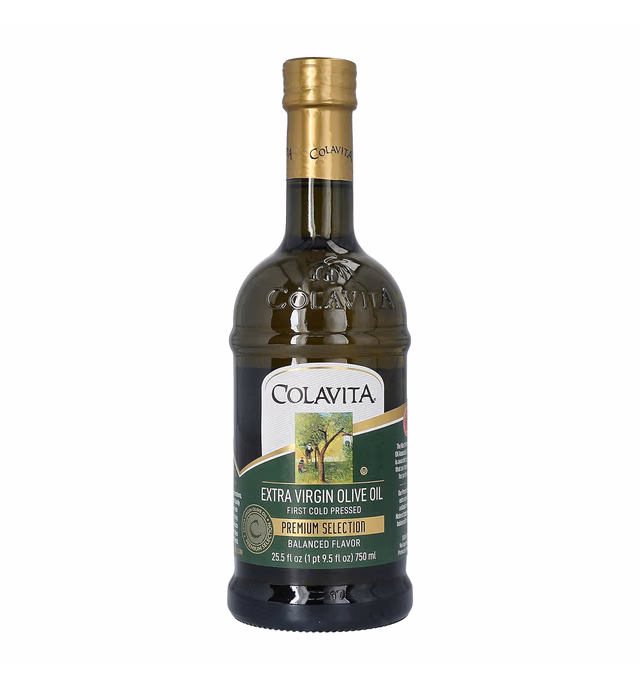 Colavita Extra Virgin Olive Oil, First Cold Pressed, 25.5 Fl Oz (Pack of 1), Glass Bottle