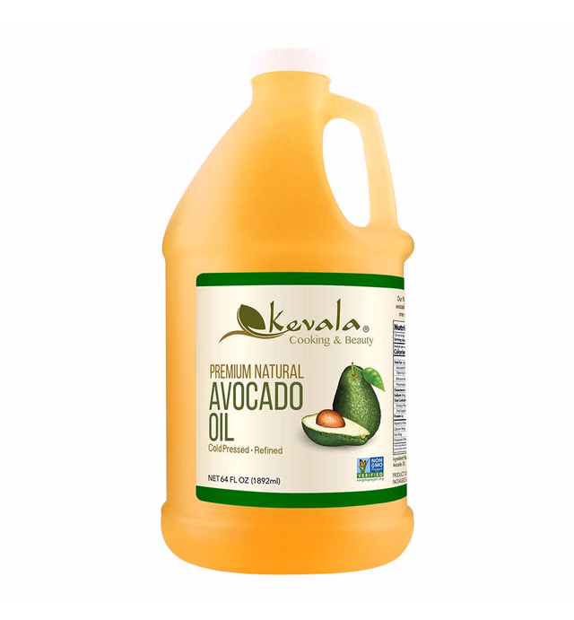 Kevala Premium Natural Avocado Oil, 1/2 Gallon (Naturally Refined)