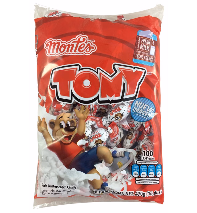 Tomy Rich Butterscotch Candy 100pcs (Net Weight 16.6oz)