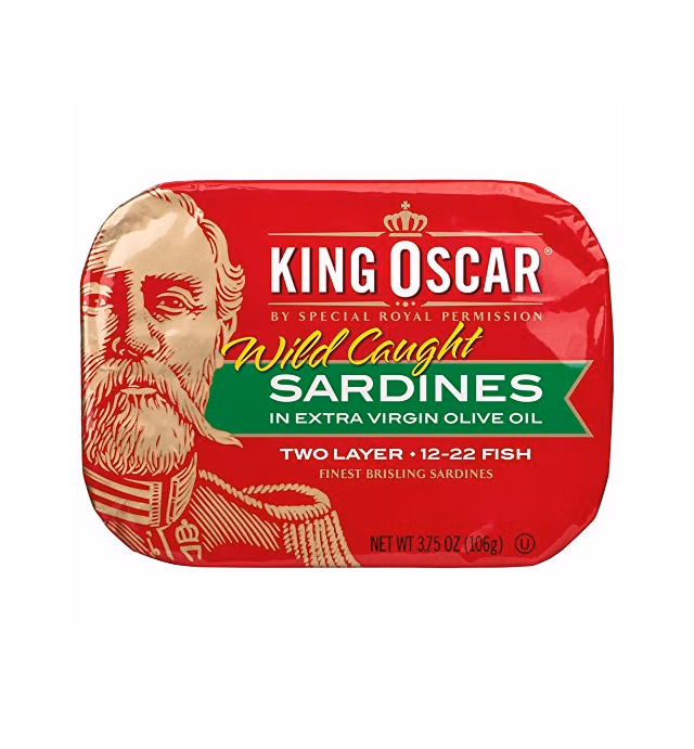 King Oscar Finest Norwegian Brisling Sardines in Olive Oil, 3.75 oz