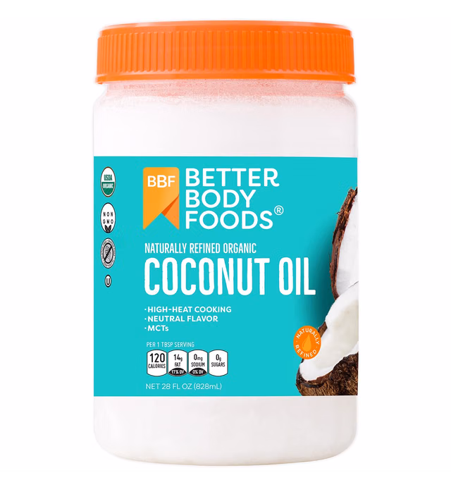 BetterBody Foods Organic Refined Coconut Oil 28oz