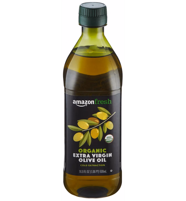 AmazonFresh Organic Extra Virgin Olive Oil, 500 ml (16.9 FL OZ)