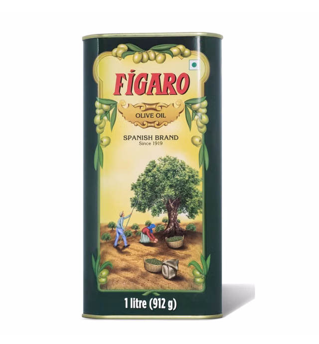Figaro Pure Olive Oil Tin 1000ml / 1 Litre