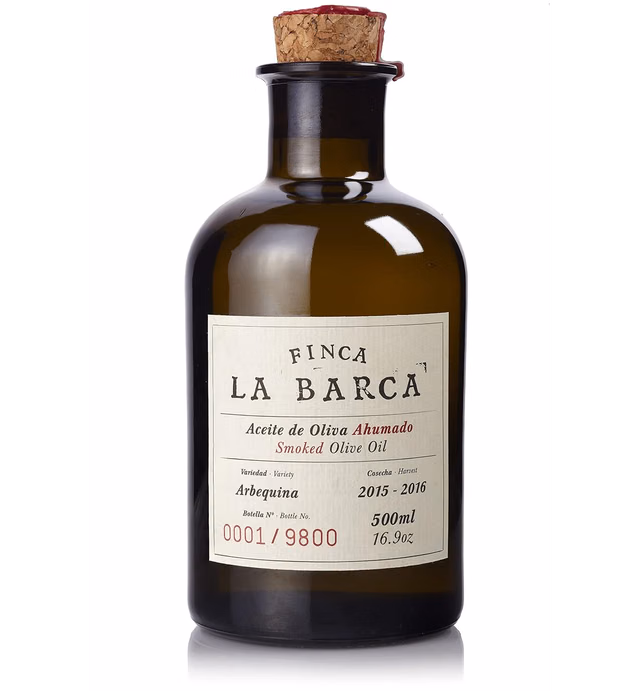 FINCA LA BARCA Arbequina Smoked Olive Oil, 500 ML