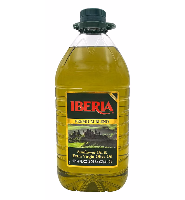 Iberia Sunflower & Extra Virgin Olive Oil Blend, 3 Liter