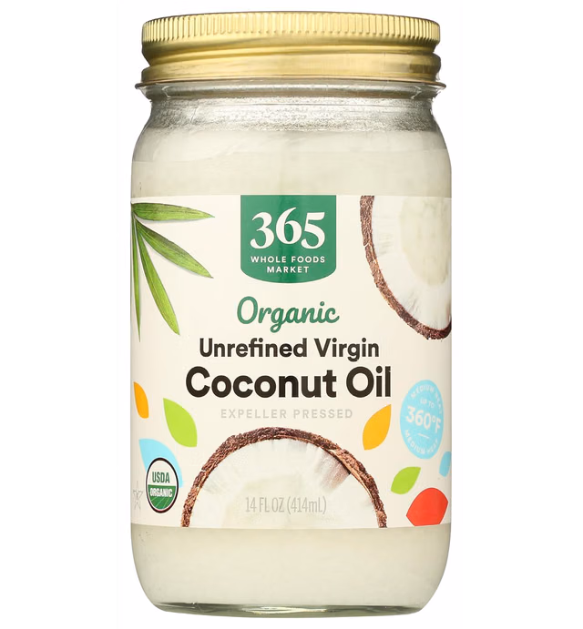 365 by Whole Foods Market, Organic Unrefined Coconut Oil Virgin, 14 Fl Oz